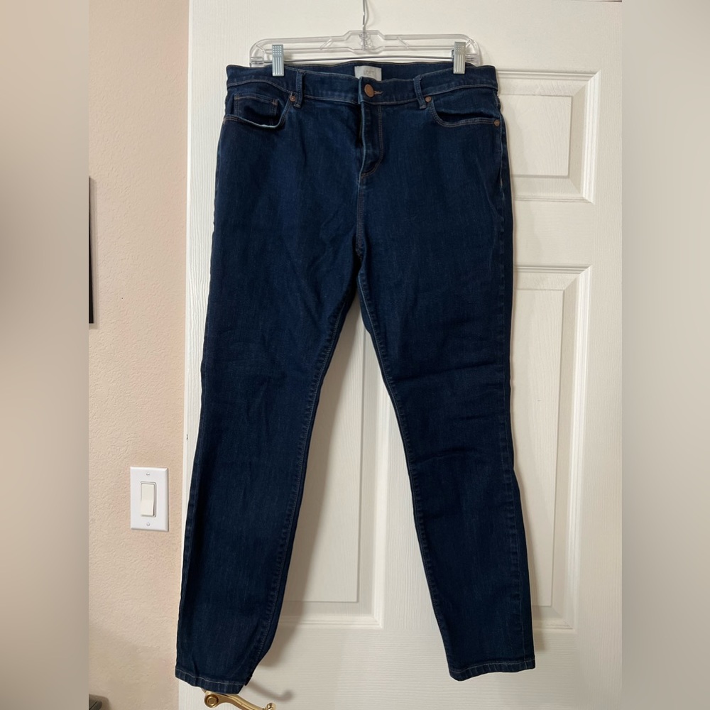 Loft modern skinny Jean, dark denim